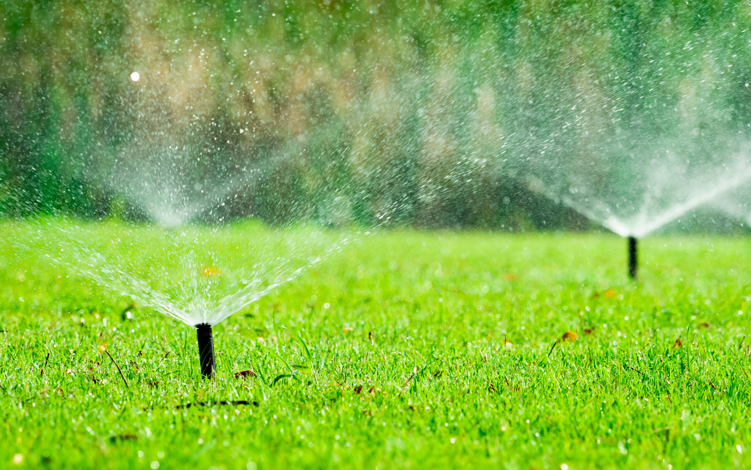Water saving or water conservation from sprinkler system with smart sensors